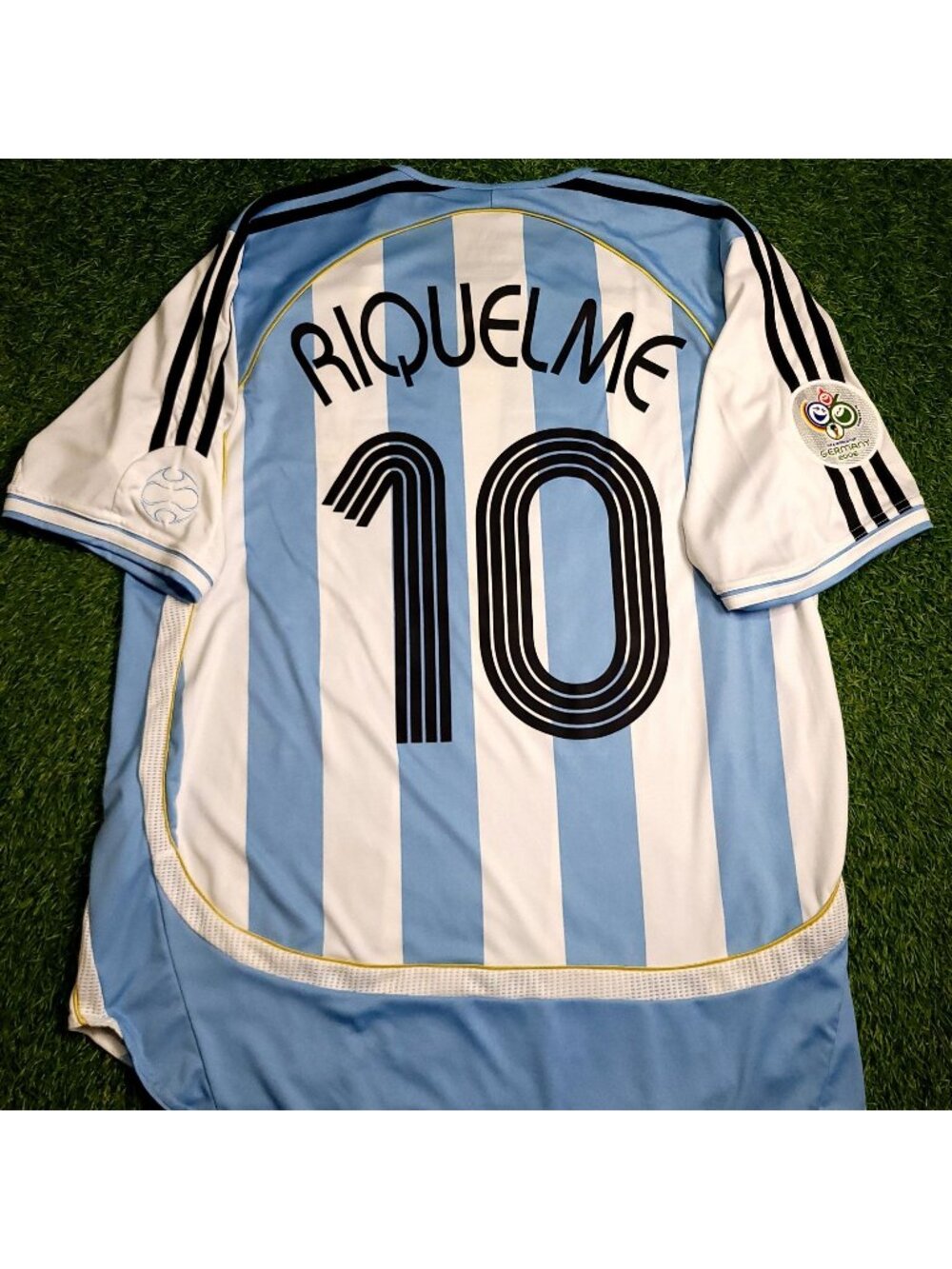 Riquelme Argentina 2006 WORLD CUP Soccer Jersey L SKU# 838643